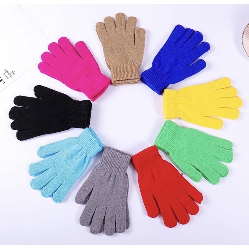 PROMO (6 &amp; 12 PASANG) SARUNG TANGAN RAJUT MURAH RANDOM WANITA DAN PRIA