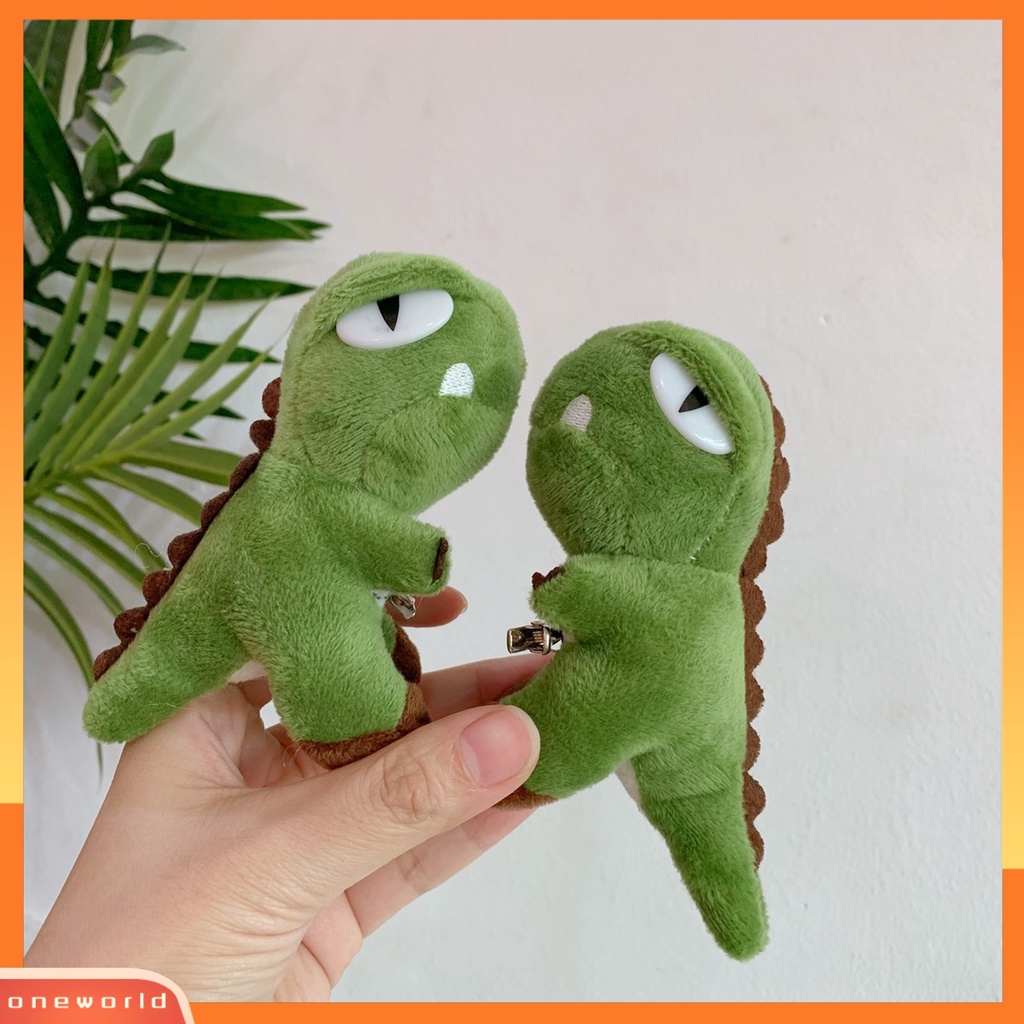 [ONE] Bros Dinosaurus Anti Jatuh Penampilan Lucu Mudah Dipasang Pin Bros Boneka Dinosaurus Mewah Bergaya Untuk Anak Perempuan