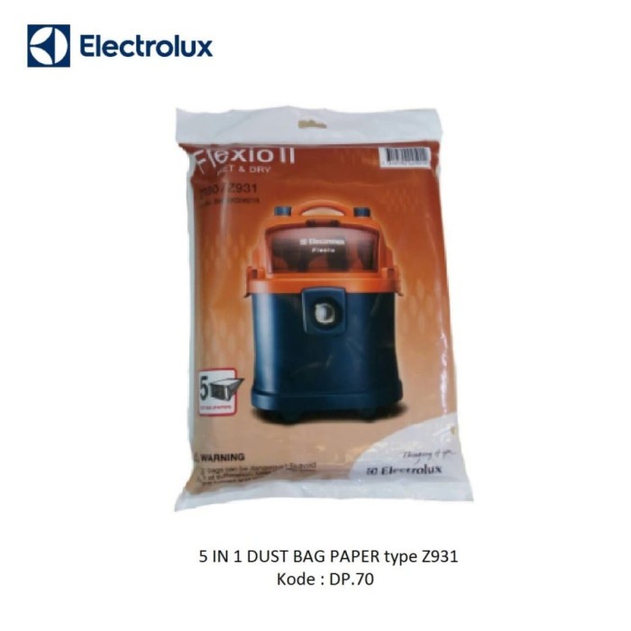 Kantong Debu Dust Bag Paper Z931 5 IN 1 Vacuum Electrolux TYPE Z931