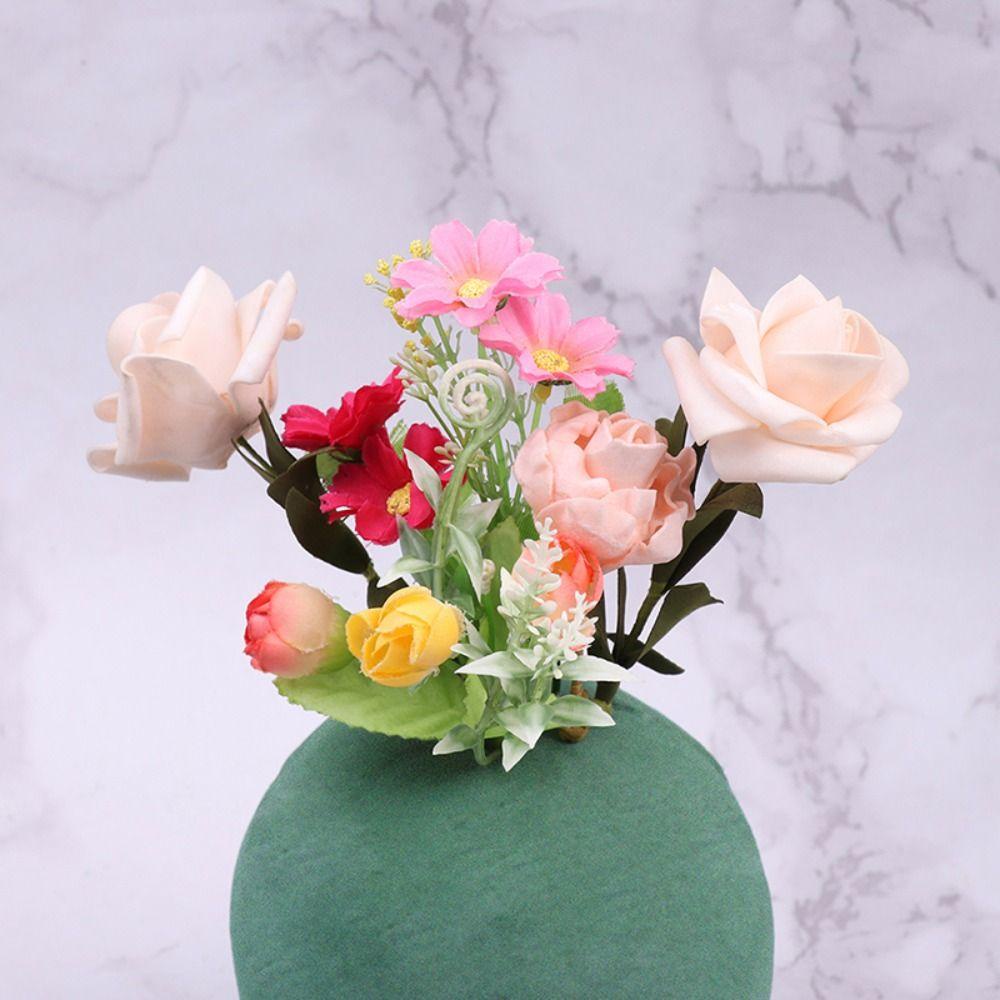 [Elegan] Floral Foam Peredam Air Bulat Florist Dekorasi Pernikahan Floral Art Bunga Lumpur Tempat Buket