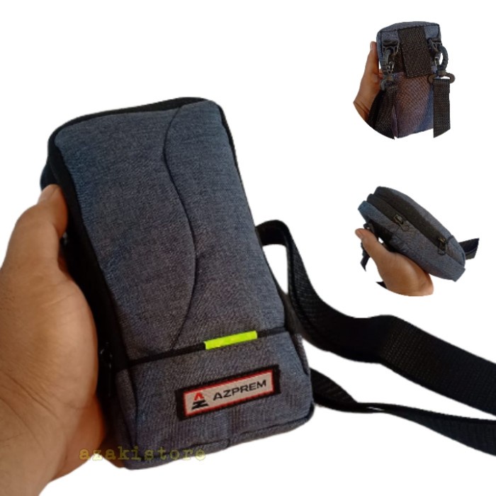 Terjangkau Sarung Hp Pinggang 2 Slot - Abu