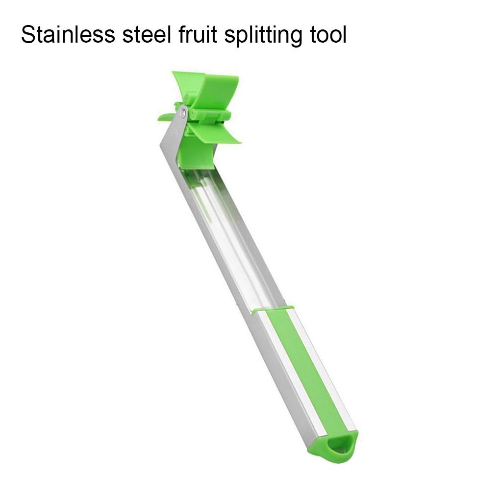 Pemotong Semangka Stainless Steel Desain Kincir Angin Gadget Dapur Melon Corer Pengupas Serbaguna Alat Buah