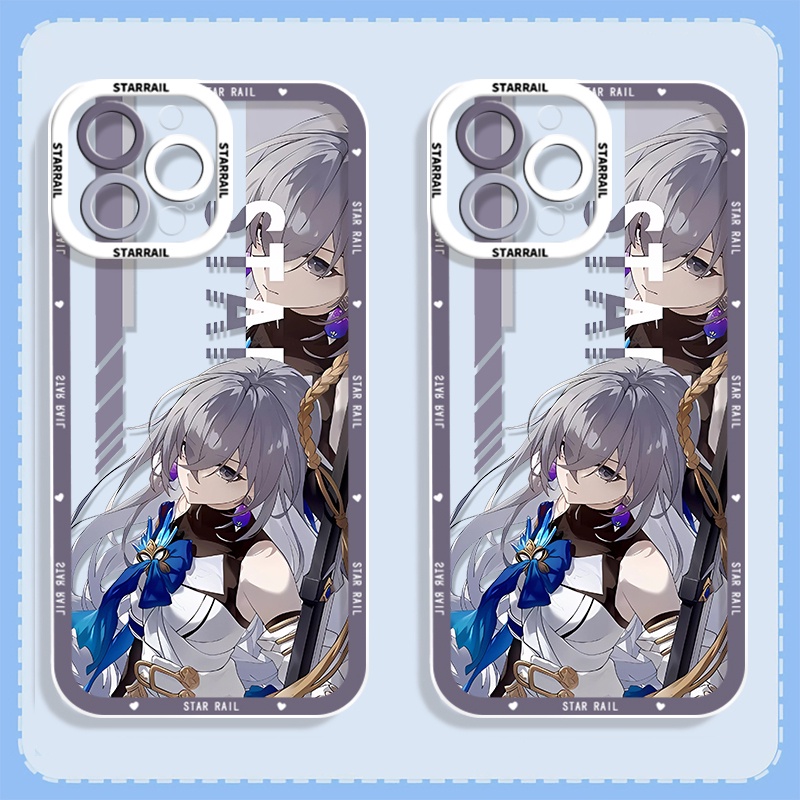 IPHONE Honkai Star Rail Himeko Dan Heng Soft Case Kompatibel Untuk Iphone14 11 13 12 Pro Max XS XR X8 7 6S Plus Casing Ponsel Mini Tingyun Transparan TPU Bronya Silikon Shockproof Cover