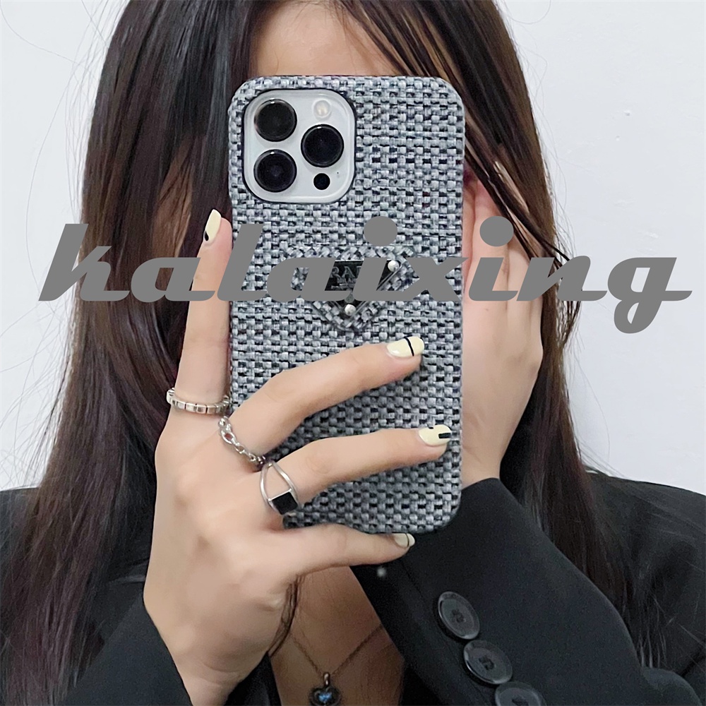 Casing Soft Phone Tekstur Warna-Warni Untuk iPhone 14 Pro Max 13 Pro Max 12 Pro Max11 Casing Soft Prada 3D