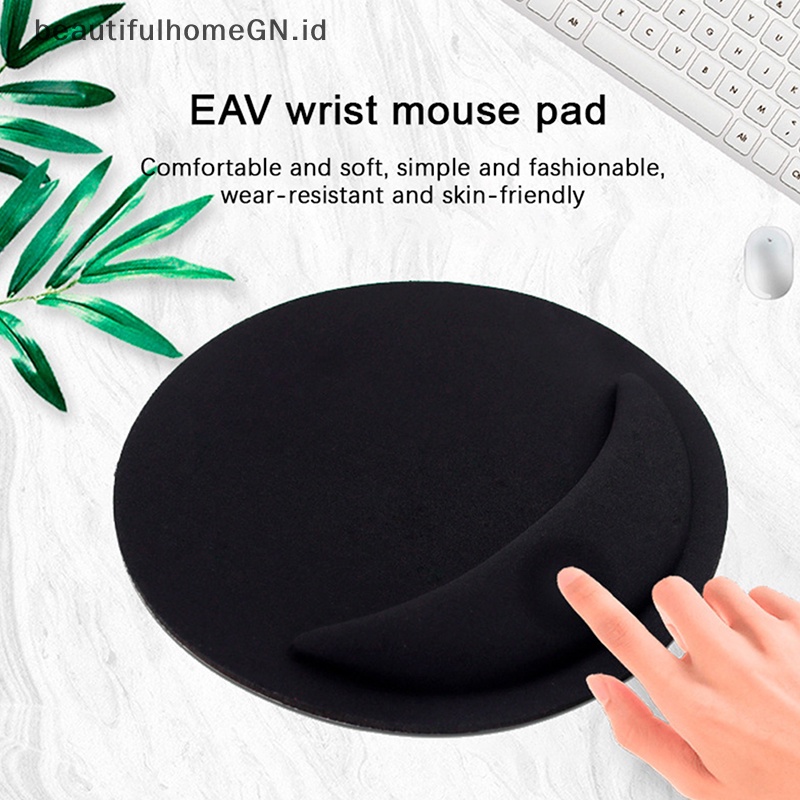 {Cantik} Alas Mouse Pergelangan Tangan EVA Bulat Penopang Pergelangan Tangan Mouse Komputer Slow Rebound Memory Foam~