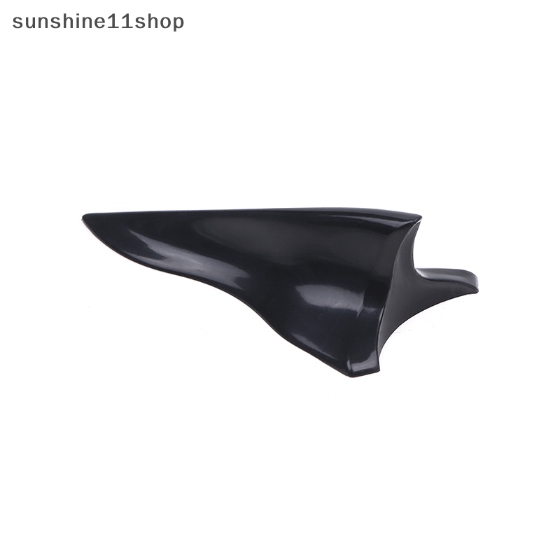 Sho 1Pc Hitam Atap Mobil Sirip Hiu Diffuser Spoiler Universal Penutup Antena Untuk Mobil N