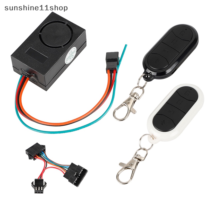 Sho 1Pc Skuter Listrik Anti Maling Tahan Lama Outdoor Remote Control Alarm Anti Maling N