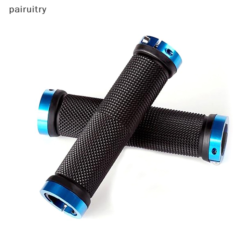 Prt PE Rubber Grips Alloy Manset Bilateral Lock Gagang Sepeda Grip Anti Selip PRT