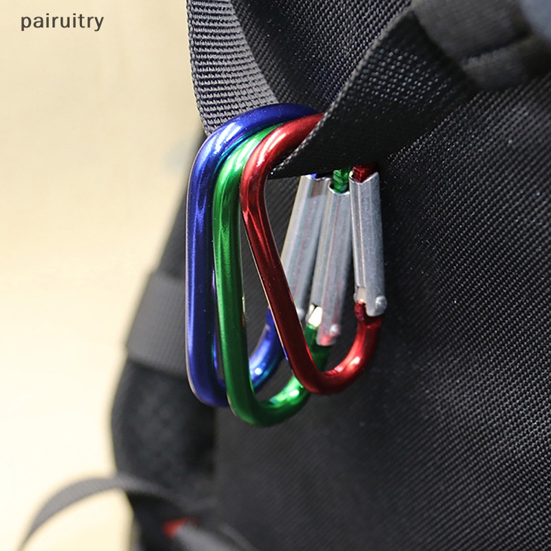 Gantungan Kunci Carabiner PRT Alluminum Alloy D-ring Buckle Spring Carabiner Snap Hook PRT
