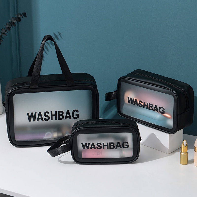 Tmall88 Tas Kosmetik Transparant WASHBAG Pouch Travel Make Up Bag Organizer