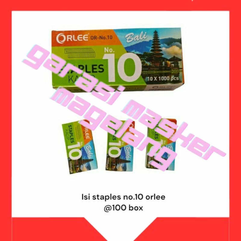 

Isi Staples ORLEE / Isi Kancip MURAH / 1 BOX isi 10 Berkualitas,Termurah...