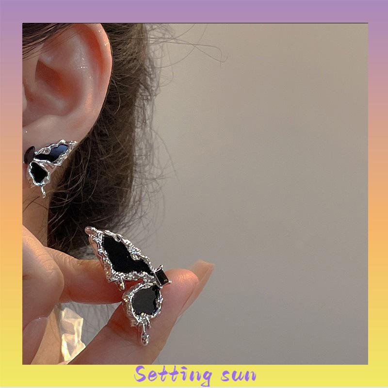 Anting Tusuk Sterling Silver 925 Desain Kupu-kupu Anting Untuk Wanita TN