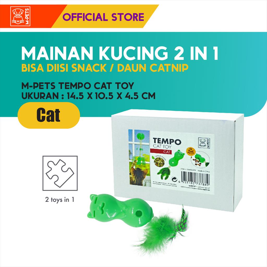 M-Pets Tempo Cat Toy - Cat / Mainan Bulu Kucing Interaktif