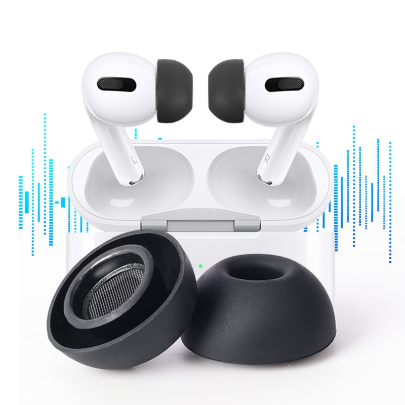 Tips Telinga Silikon Lembut Kompatibel Untuk Airpods Pro1/2 XS S M L Earbuds Earbud Pengganti Earplugs Noise Reduction Earbuds Cover Pelindung Earphone Aksesoris