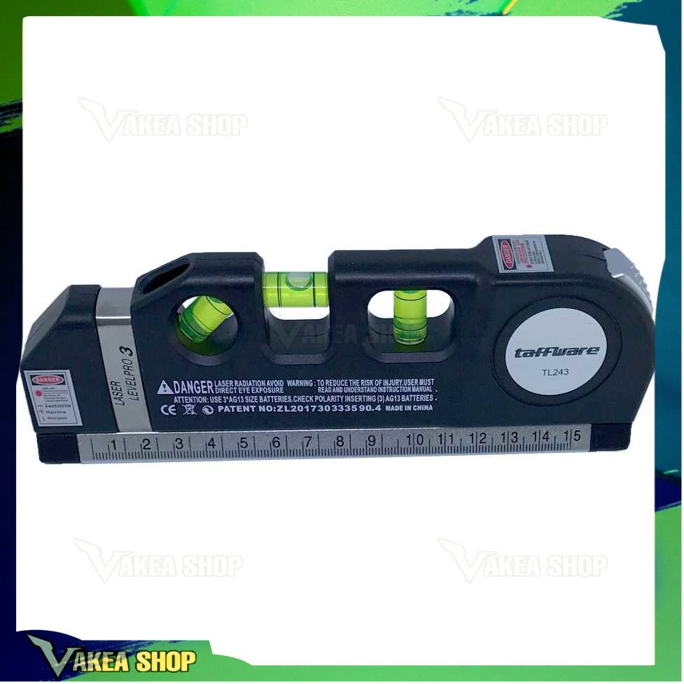 

Taffware LEVELPRO3 Penggaris Laser Horizontal 250CM + Waterpass