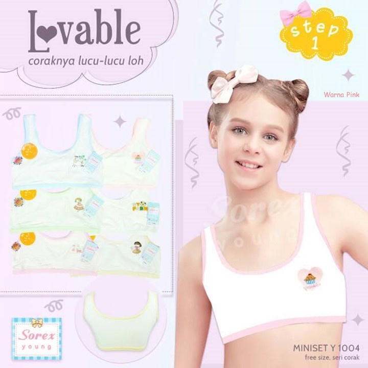 Sorex Y1004 Miniset Bra / BH Pakaian Dalam Anak Perempuan Cewek Katun Step 1 Sorex by Kusumawardani | TOKO KL - Keanulova Good Job