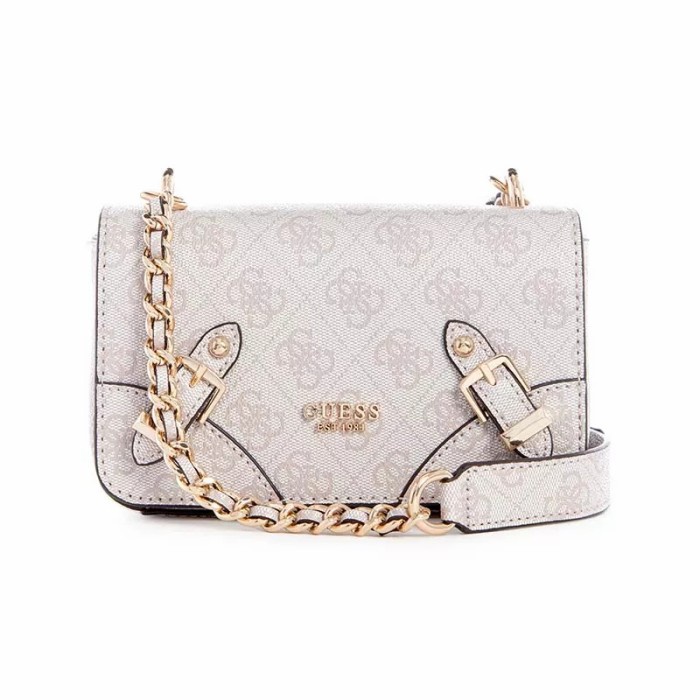 Tas Guess Original Wanita - Didi mini crossbody flap - guess original - stone logo