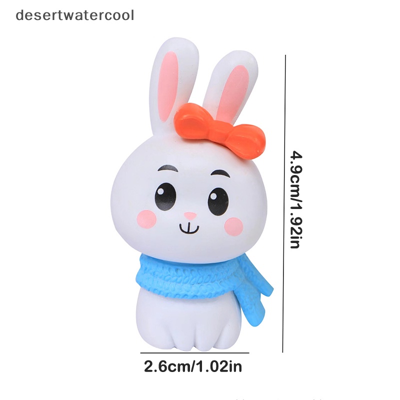 Deid Floag Ikan Dekorasi Ornamen Kartun Lucu Syal Kelinci Aquarium Liontin Kecil Kreatif Lansekap Kerajinan Liontin Martijn
