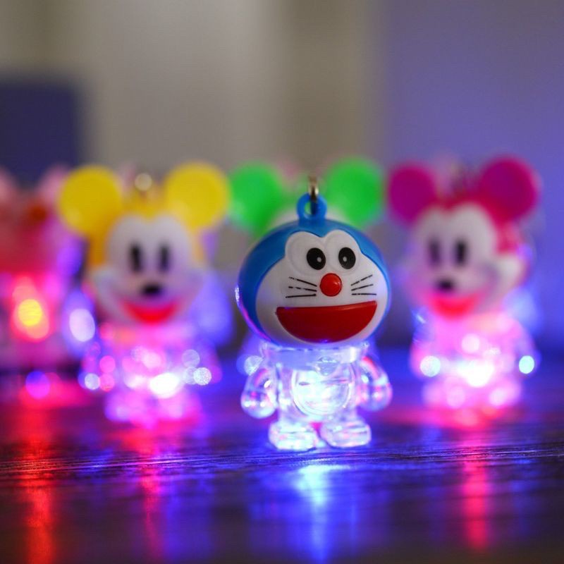 GANTUNGAN KUNCI DORAEMON LED / GANTUNGAN LED DORAEMON / KEY CHAIN DORAEMON