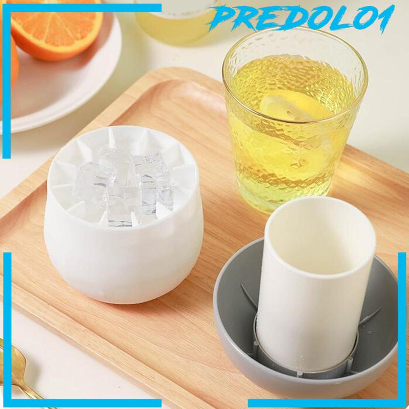 [Predolo1] Cylinder Ice Tray Portable Freezers Ice Maker Cup Untuk Piknik Camping Kopi