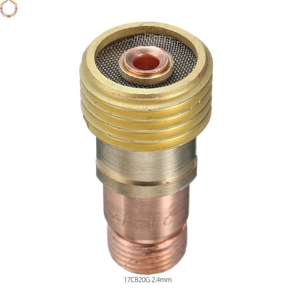 1pc Collet Kuningan Body Konektor Lensa Gas Gemuk Dg Mesh Untuk Tig WP-17 /18 /26 New