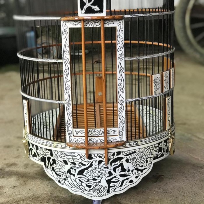 sangkar anis merah, sangkar wambi, sangkar anis ukir