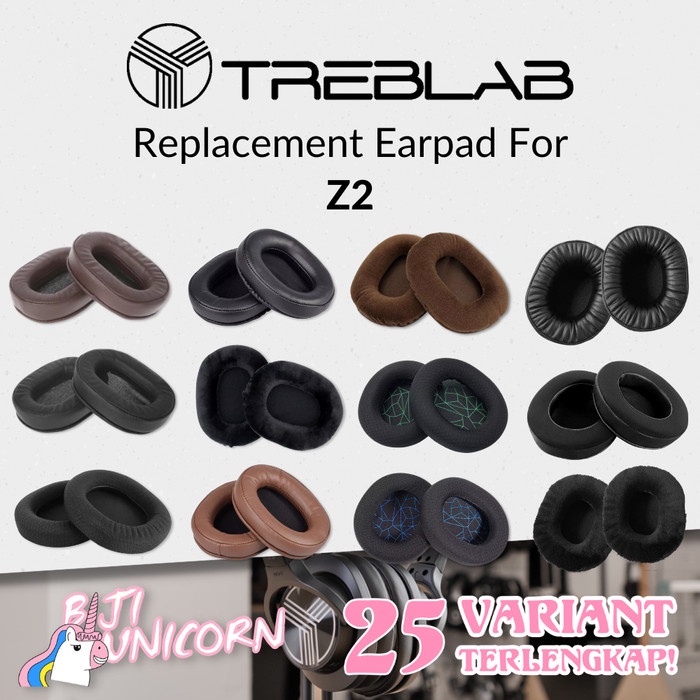 Earpad Earcup Ear Cushion Treblab Z2 Z-2 Z 2 Pad Bantalan Busa Foam