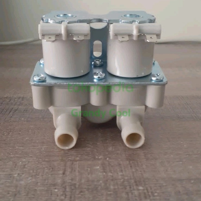 Komponen Part Solenoid Water Valve 2 Inlet Mesin Cuci LG Front Loading DC 12V
