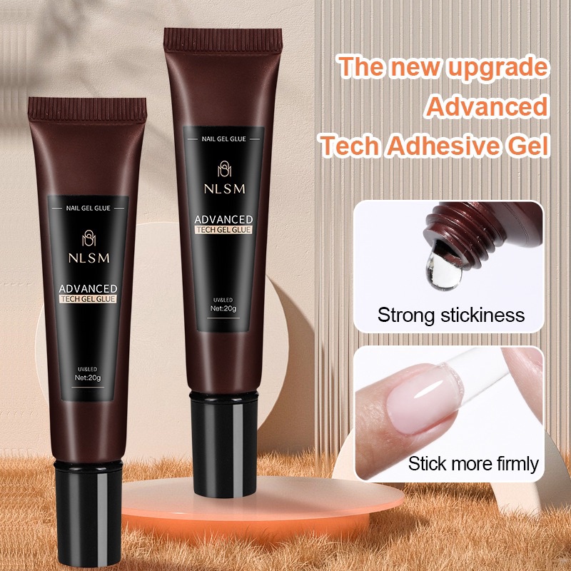 NLSM ADVANCE GEL TUBE GLUE 20gr PROFESSIONAL SALON QUALITY / LEM TUBE GLUE GEL SOFT TIP FAKE NAILS