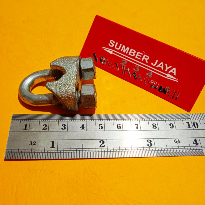 Klem seling M10  / Steel Wire clip / Klem kawat seling / Kuku macan Termurah