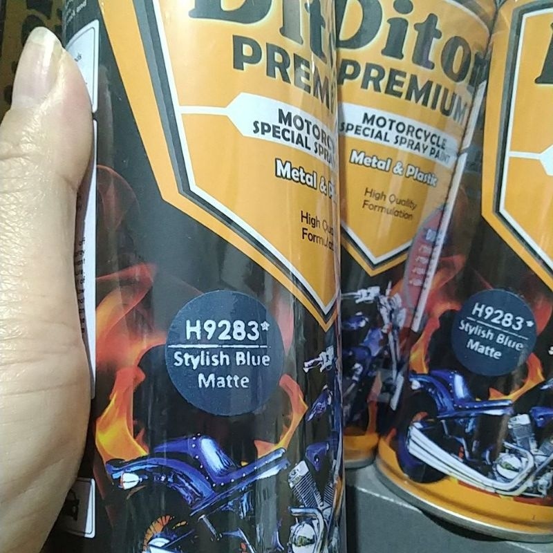 cat semprot Pilok Pilox cat Diton Premium Stlylist Blue Matt 9283 400cc biru Vario Bitu tua vario biru matt biru doff