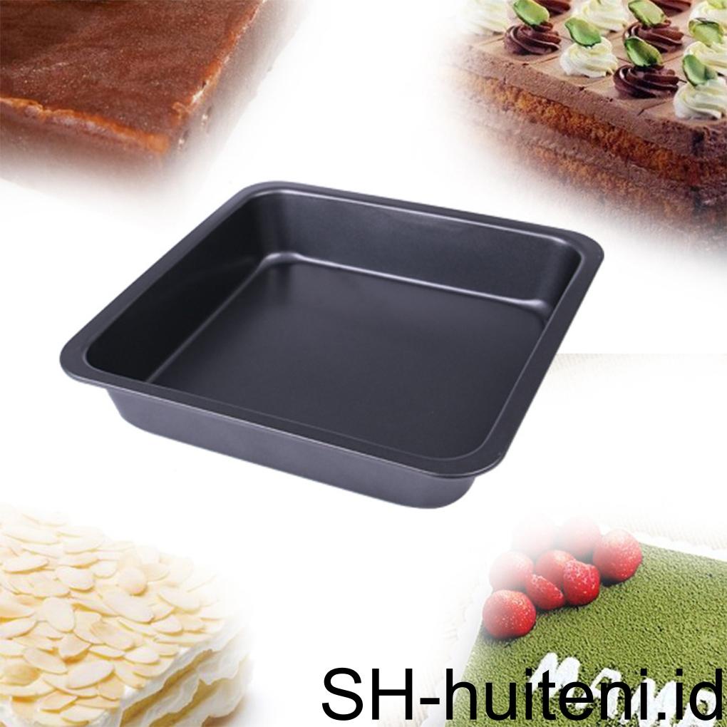 9inch Loyang Persegi Cetakan Bakeware Roti Tray Alat Pie Pastry Kue Muffin Cupcakes Nougat Sheet Aksesoris Dapur