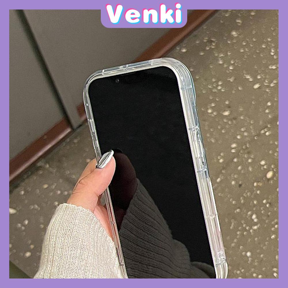 VENKI - Untuk iPhone 11 iPhone Case Laser Reflektif Bening Phone Case TPU Lembut Shockproof Airbag Phone Case Cute Selfie Cat kompatibel dengan iPhone 14 13 Pro max 12 Pro Max XR XR 7 8