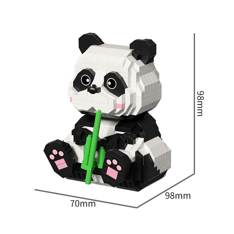 Kompatibel Dengan Mainan Blok Bangunan Lego Panda Partikel Nasional Trendi diy Ornamen Hadiah Pena Holder