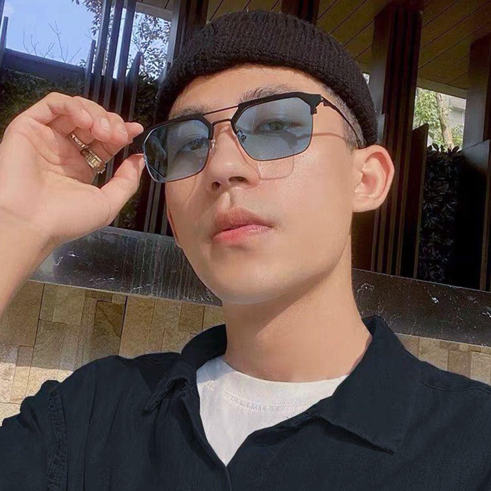 Populer Anti-Cahaya Biru Kacamata Mode Portabel Perubahan Warna Ultra Ringan Bingkai