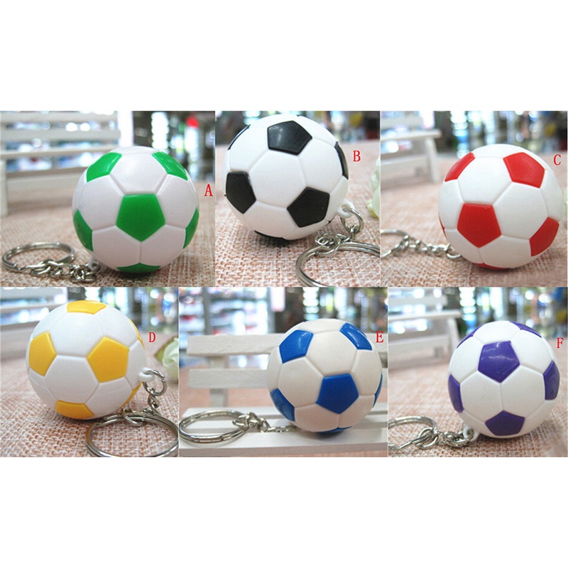 {beautifulhome} Sports metal Keychain Gantungan Kunci Mobil Football Soccor ball Pendant Keyring Toy.