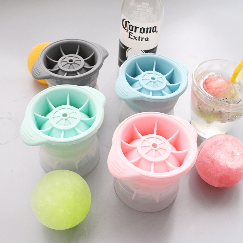 Silicone Ice Ball Freezing Mould/Cetakan Es Batu Bulat High Quality/Whiskey Musim Panas Minuman Dingin Ice Maker