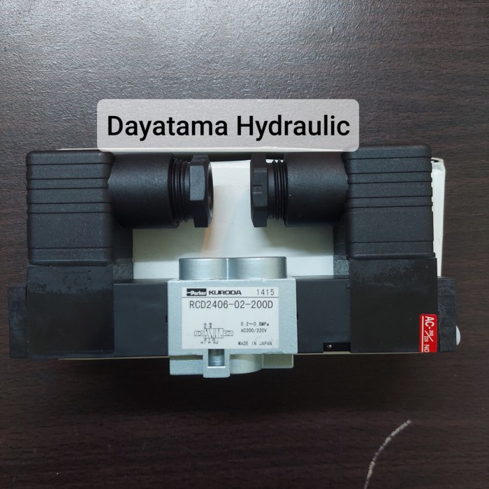 RCD2406-02-200D SOLENOID VALVE PNEUMATIC PARKER KURODA