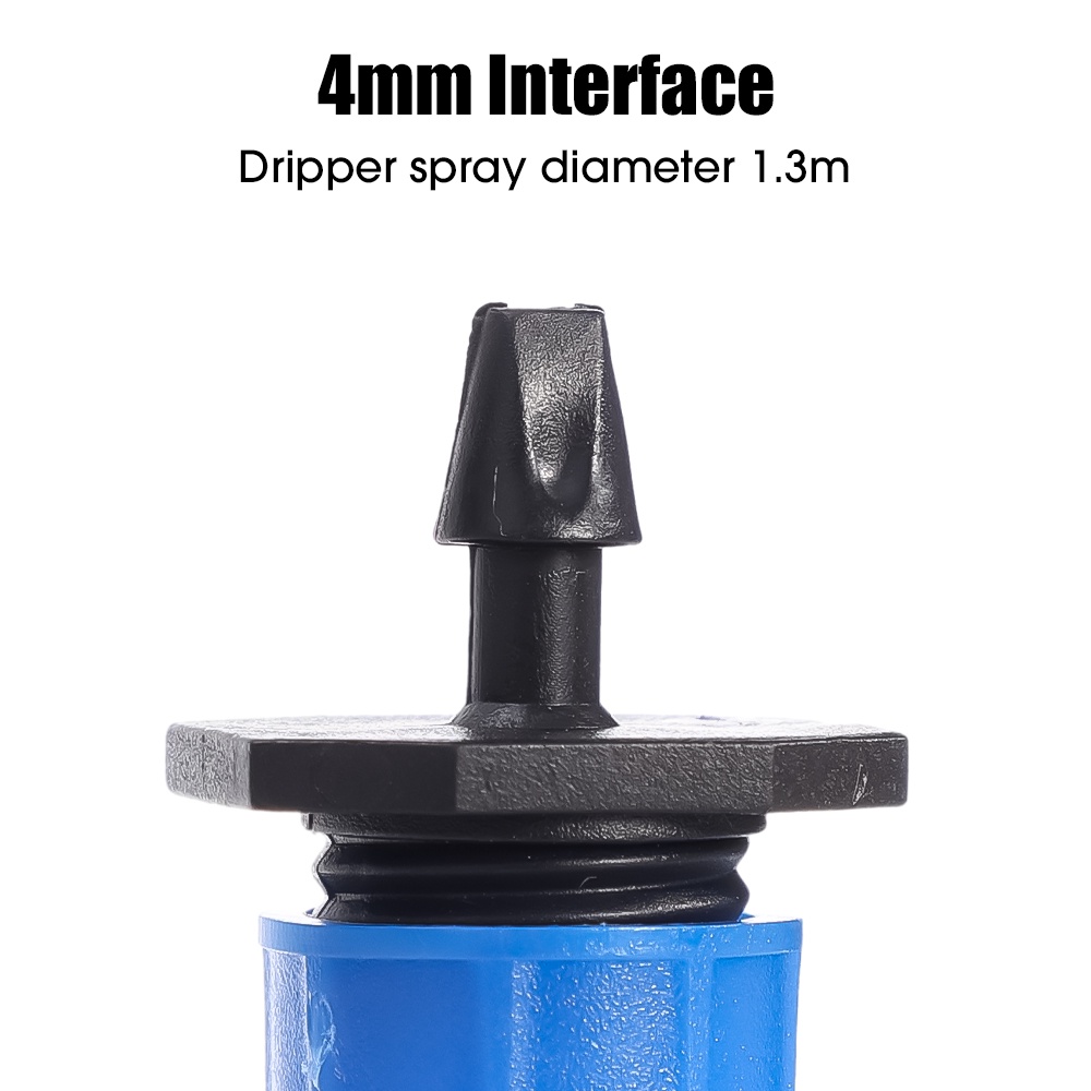 Dripper Irigasi Otomatis 8lubang Adjustable/Sistem Penyiraman Penyiraman Air Tanam Hijau/Alat Penyemprot Pertanian Irigasi/Nozzle Irigasi Taman 360derajat