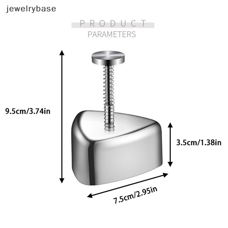 [jewelrybase] Cetakan Pembuat Onigiri Segitiga Cetakan Onigiri Mould304Stainless Steel Rice Ball Mold Anti Lengket Cetakan Sushi Segitiga DIY Alat Cetakan Onigiri Portable Rice Ball Mold Butik