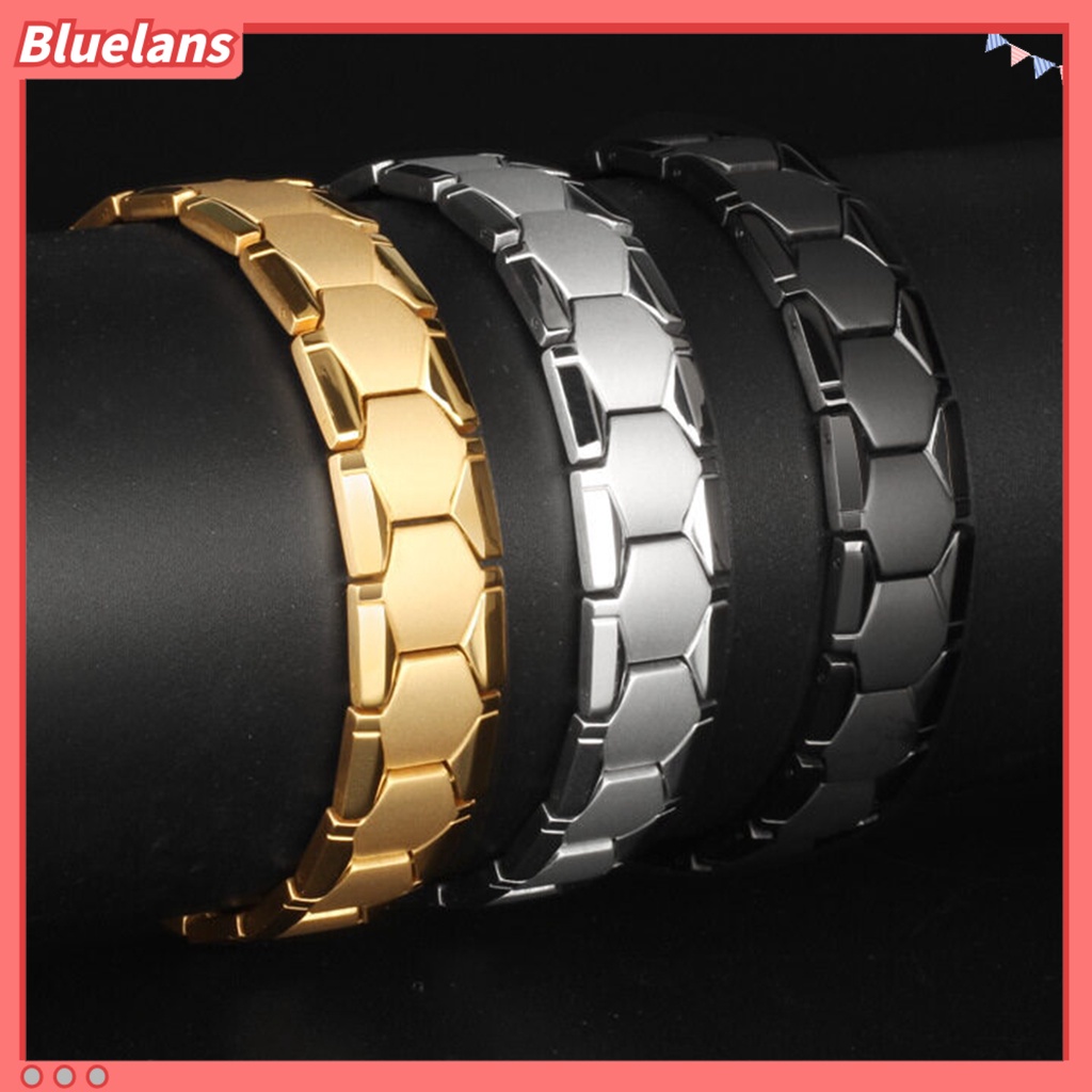 [BLS] Pria Gelang ic Alloy Tahan Lama Dilepas Gelang Terapi Perhiasan Harian