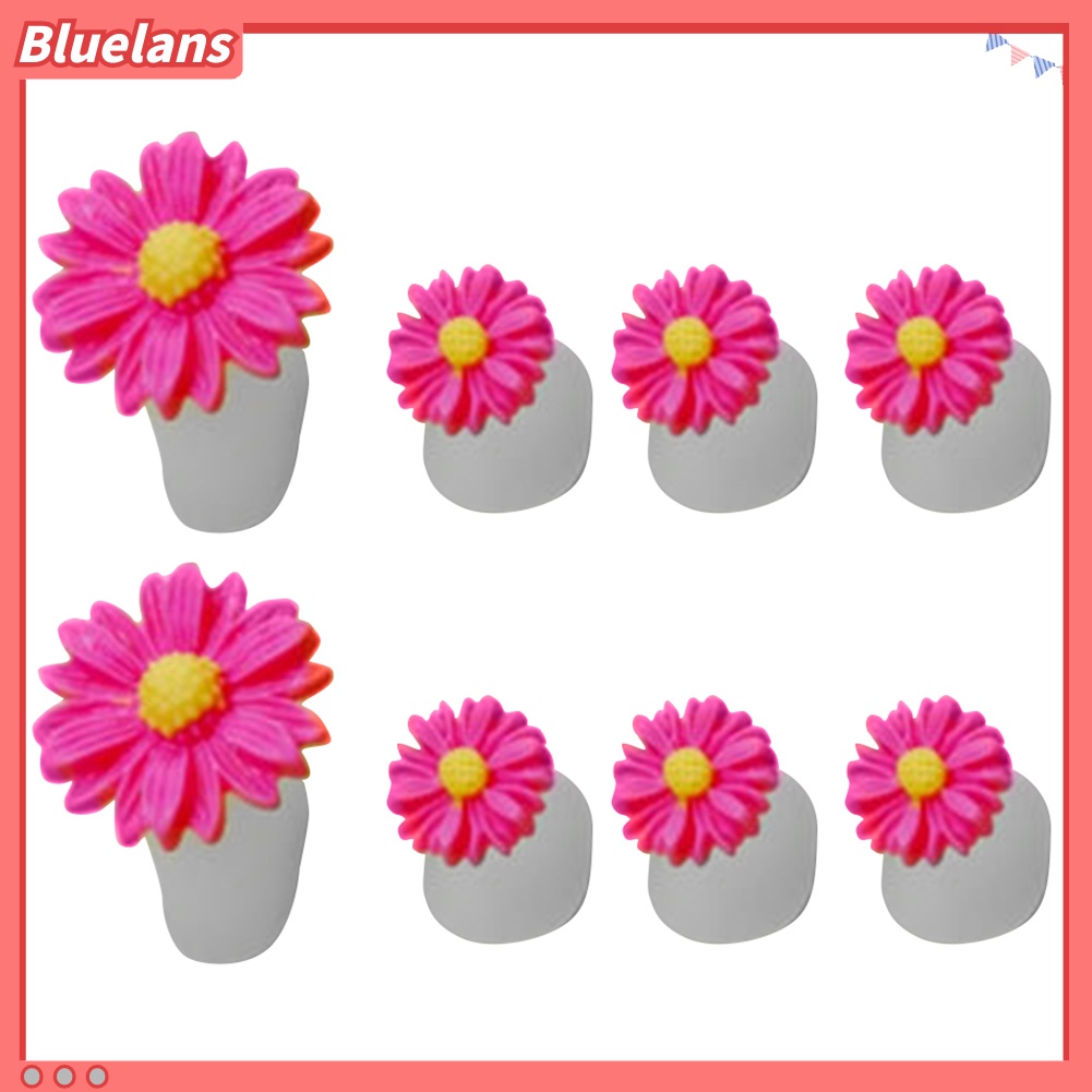 [BLM] 8pcs Bunga Bulat Jantung Silikon Pemisah Jari Kaki Pembatas Spacer Alat Nail Art