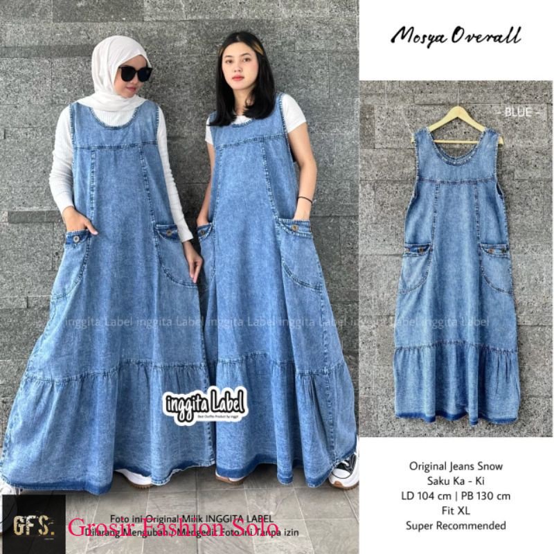 MOSYA OVERALL JEANS JUMPSUIT INGGITA