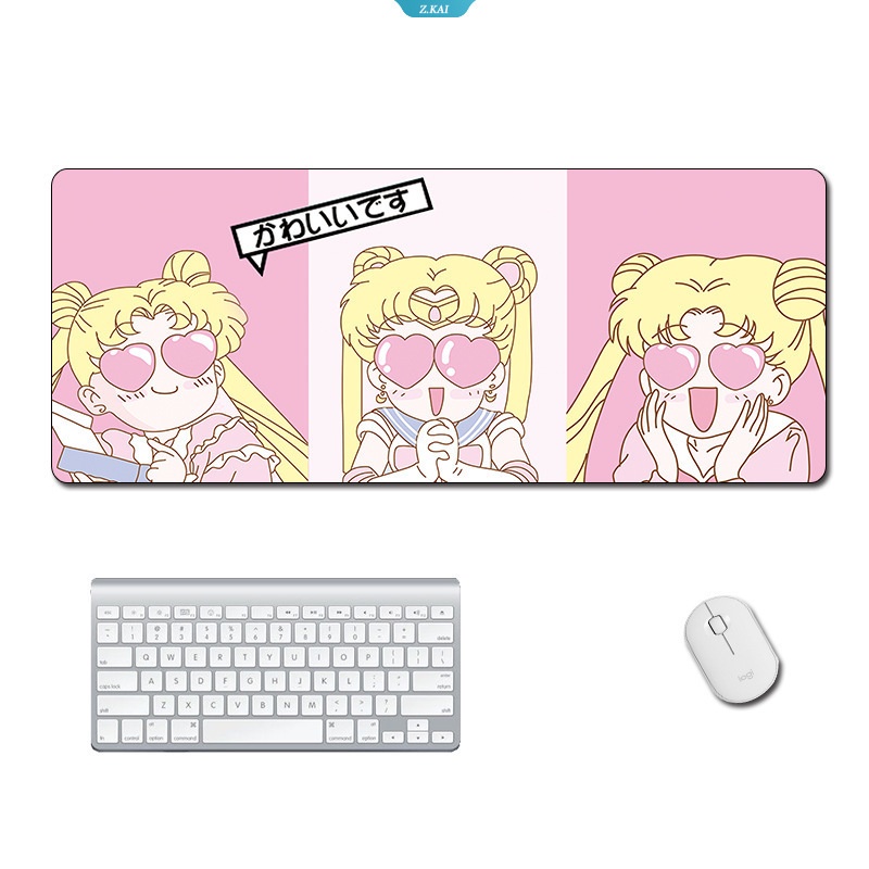 Pink Sailor Moon Landscape Mouse Pad to Mouse Gaming Mousepad XL Besar Keyboard Gamer Alas Meja PC Komputer Tablet Mouse Pad [ZK]