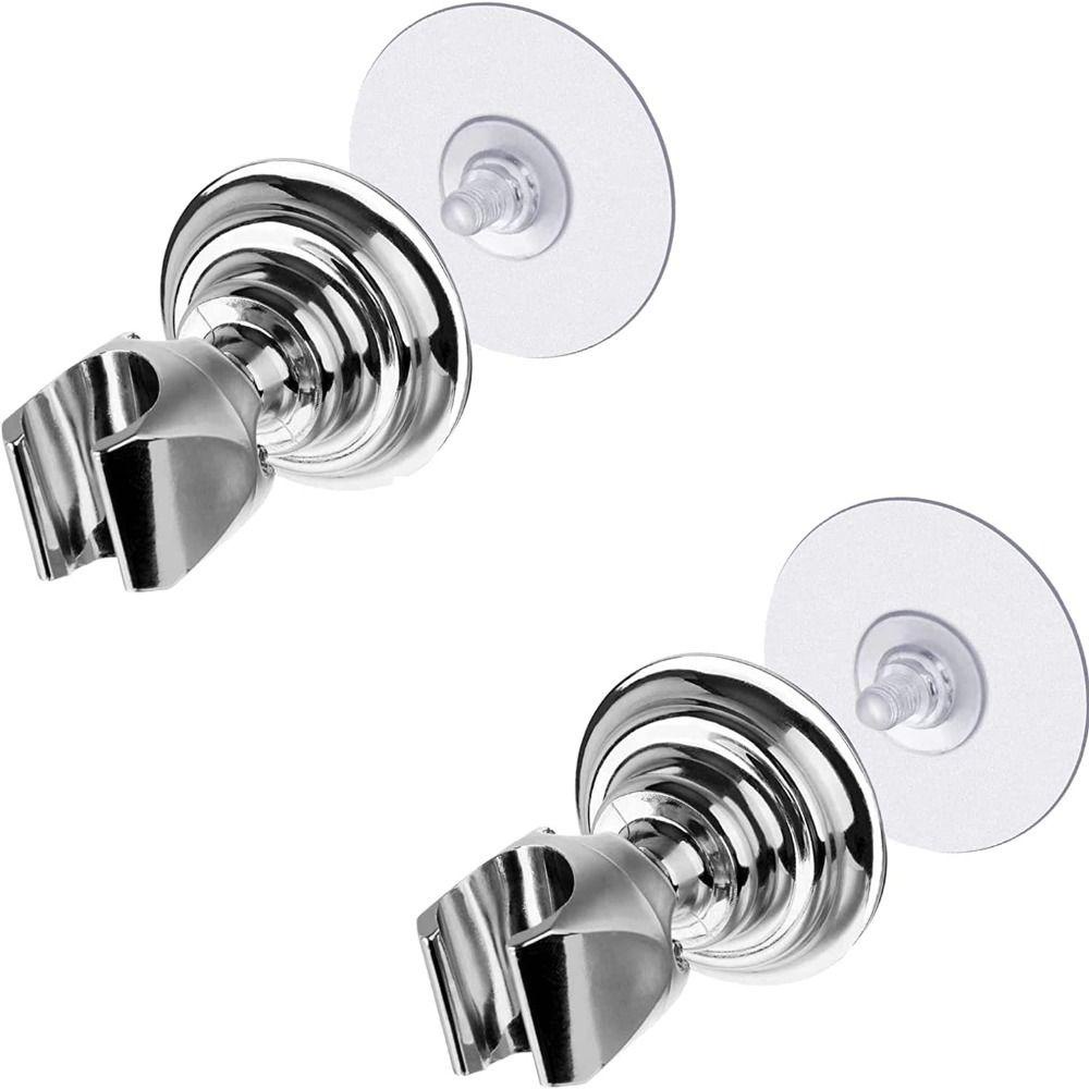 POPULAR Populer Shower Head Holder 2pcs Bracket Perekat Bisa Dilepas