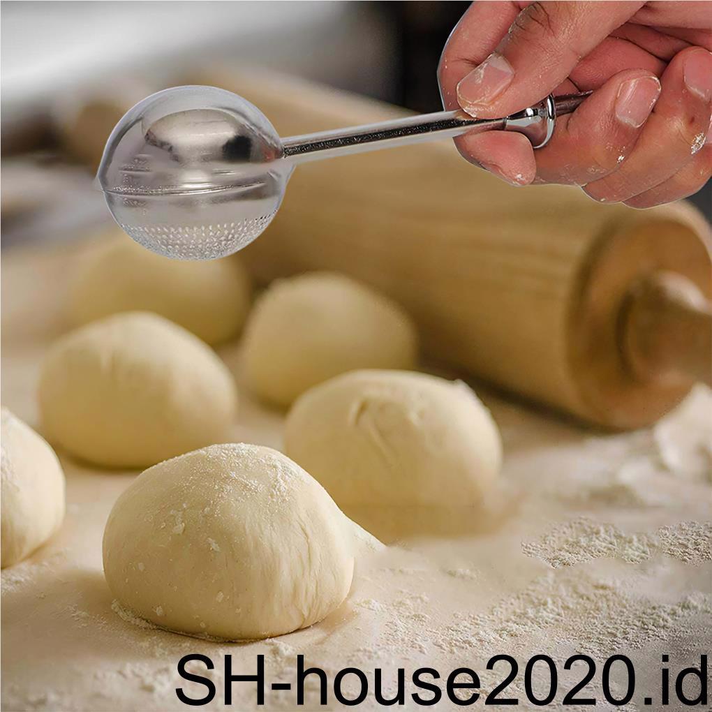 Shaker Duster Ringan Sugar Sifter Sugar Sieve Tahan Aus Multifungsi Dusting Wand Powder Dredger Baking Dapur