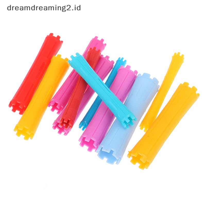 (drea) 1set 11ukuran Batang Perm Rambut Kit Batang Permanen Dingin Plastik Pengeriting Roll //