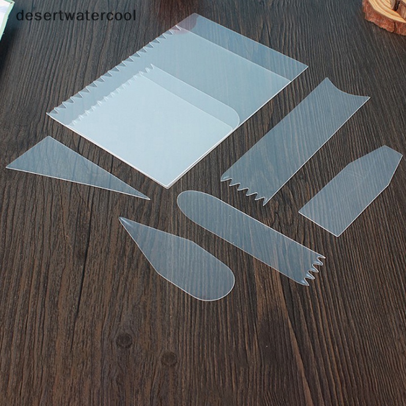 Deid 9pcs Scraper Kue Cream Spatula Pemotong Kue Pastry Cetakan Baking Decorag Tools Martijn