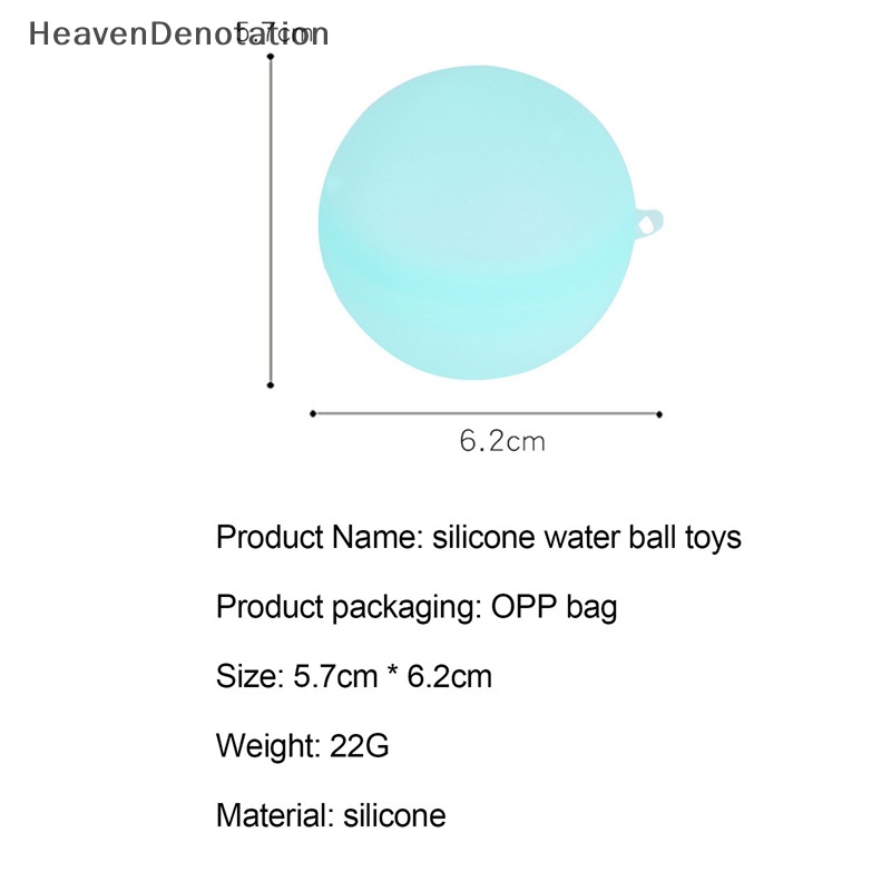 [HeavenDenotation] Water Splash Balls Reusable Balon Air Penyerap Kolam Renang Outdoor Pantai HDV