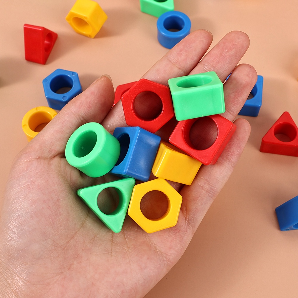 Bentuk Geometris Pencocokan Warna 3d Puzzle Pendidikan Dini Menyenangkan Puzzle Blok Papan Prasekolah Bermain Interaksi Orang Tua-Anak Permainan Pertempuran Permainan Mainan Bayi Montessori Logical Toy